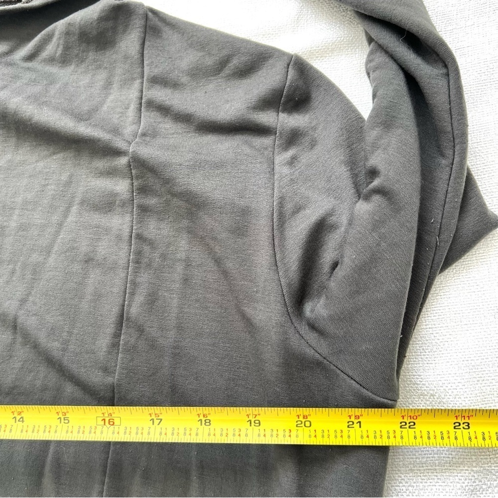 J.Jill Luxe Tencel Draped Front Open Long Cardigan Women Size Large - Picture 6 of 10